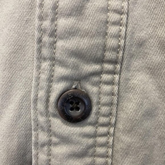 Levi's Sherpa Lined Shirt Jacket Shacket Mens 3XL Khaki Tan Workwear Classic - Picture 6 of 15